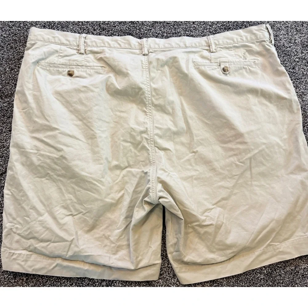 Polo Ralph Lauren Mens Stretch Classic Fit Chino Shorts Tan Khaki Size 50B 50G